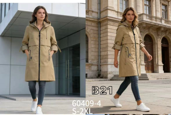 Kurtki damskie cienki Roz S-2XL, Mix Kolor .Paczka 5 szt
